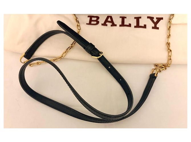 Bally Sac Bandoulière en Cuir Matelassé - Noir - vue 12