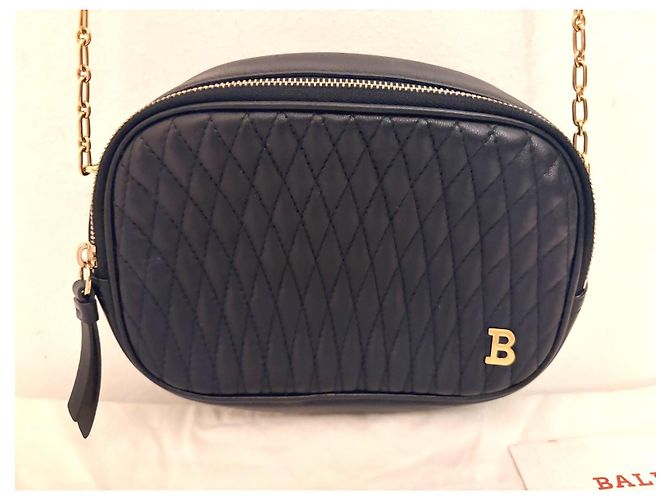 Bally Sac Bandoulière en Cuir Matelassé - Noir - vue 4