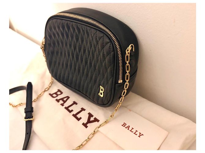 Bally Sac Bandoulière en Cuir Matelassé - Noir - vue 8