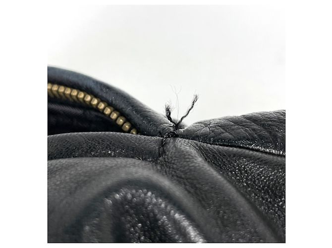 Borsa a tracolla Chanel in pelle nera - vista 8