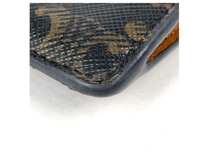 Céline Celine Triomphe Coated Canvas and Leather Card Case - view 3