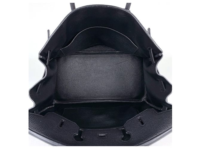 Hermès Borsa Hermes Birkin 35 in pelle Togo nera - vista 12