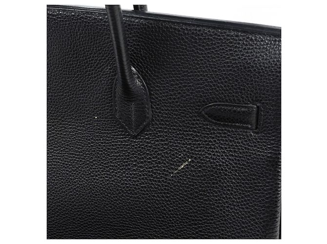 Hermès Borsa Hermes Birkin 35 in pelle Togo nera - vista 4