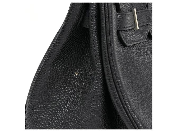 Hermès Borsa Hermes Birkin 35 in pelle Togo nera - vista 5