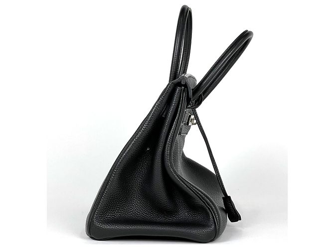 Hermès Borsa Hermes Birkin 35 in pelle Togo nera - vista 6