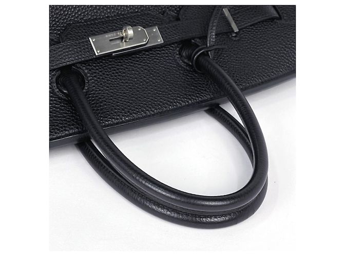 Hermès Borsa Hermes Birkin 35 in pelle Togo nera - vista 9
