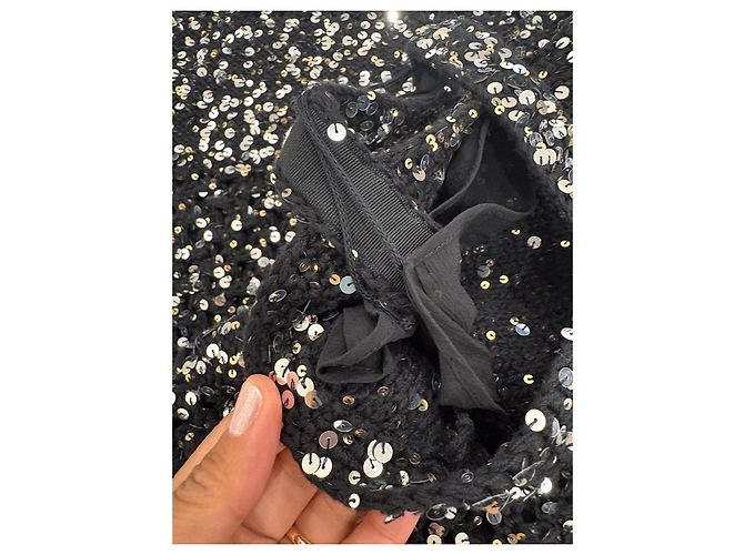 Chanel Paillettenkleid Schwarz - Ansicht 10