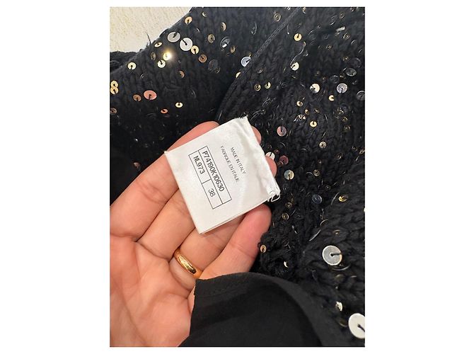 Chanel Paillettenkleid Schwarz - Ansicht 13