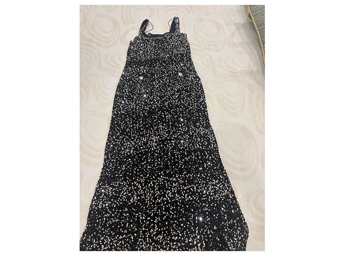 Chanel Paillettenkleid Schwarz - Ansicht 19