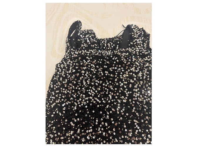 Chanel Paillettenkleid Schwarz - Ansicht 3
