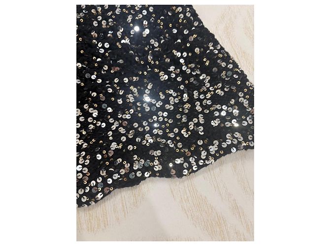 Chanel Paillettenkleid Schwarz - Ansicht 6