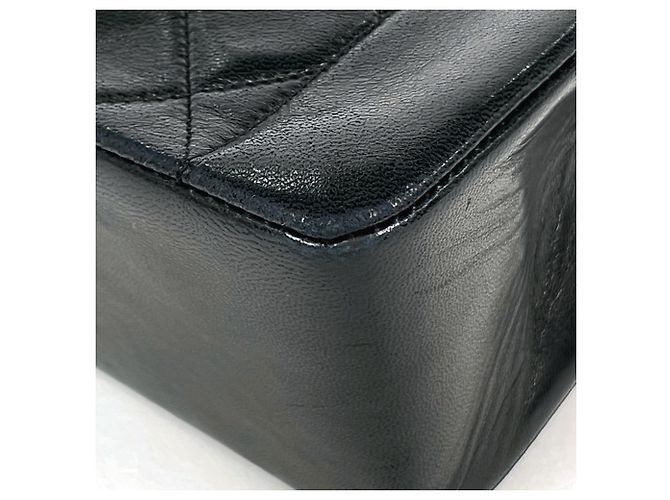 Borsa a tracolla Chanel in pelle nera - vista 3