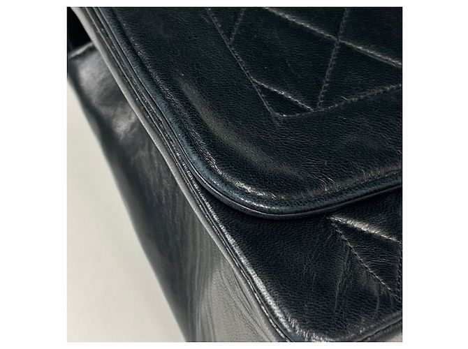 Borsa a tracolla Chanel in pelle nera - vista 4