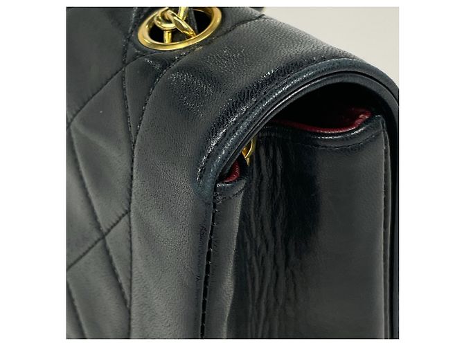 Borsa a tracolla Chanel in pelle nera - vista 5