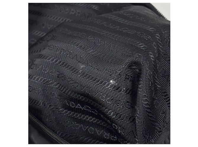 Borsa Prada in nylon nero e pelle - vista 8