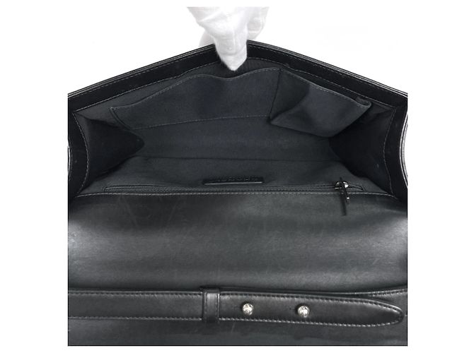 Borsa a tracolla Chanel in pelle nera - vista 9