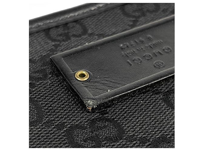 Borsa a tracolla Gucci in tela GG nera - vista 4