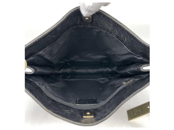 Borsa a tracolla Gucci in tela GG nera - vista 8