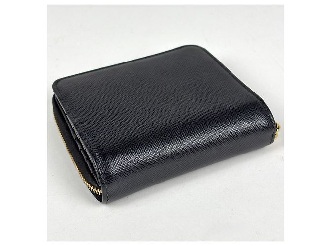 Portafoglio Prada Bifold in pelle nera - vista 2