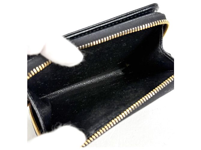 Portafoglio Prada Bifold in pelle nera - vista 5