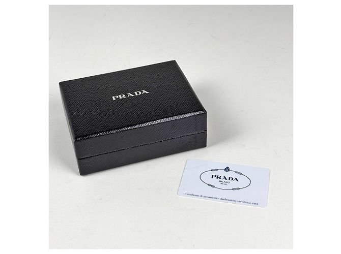 Portafoglio Prada Bifold in pelle nera - vista 7