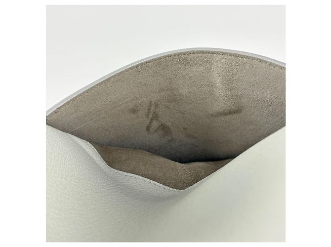 Céline Borsa a tracolla Celine in pelle bianca - vista 4