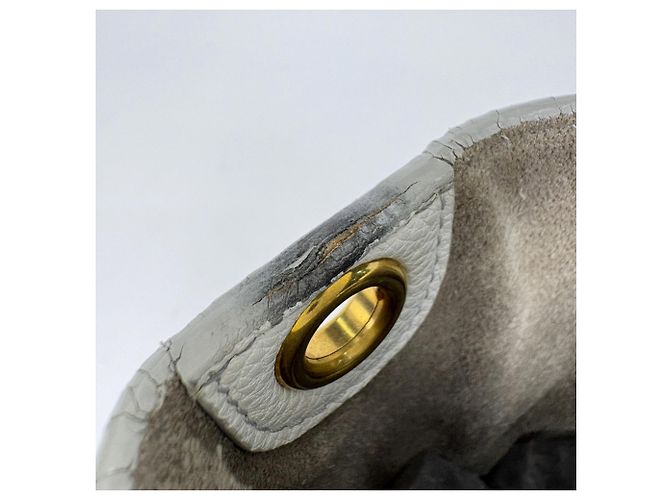 Céline Borsa a tracolla Celine in pelle bianca - vista 7