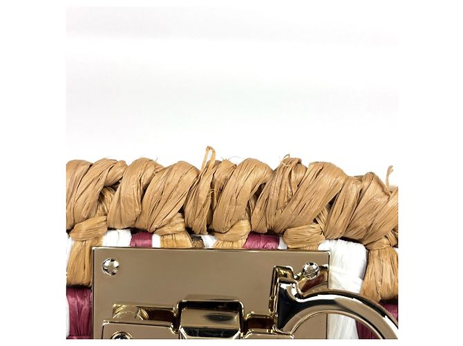 Borsa in rafia marrone Salvatore Ferragamo - vista 4