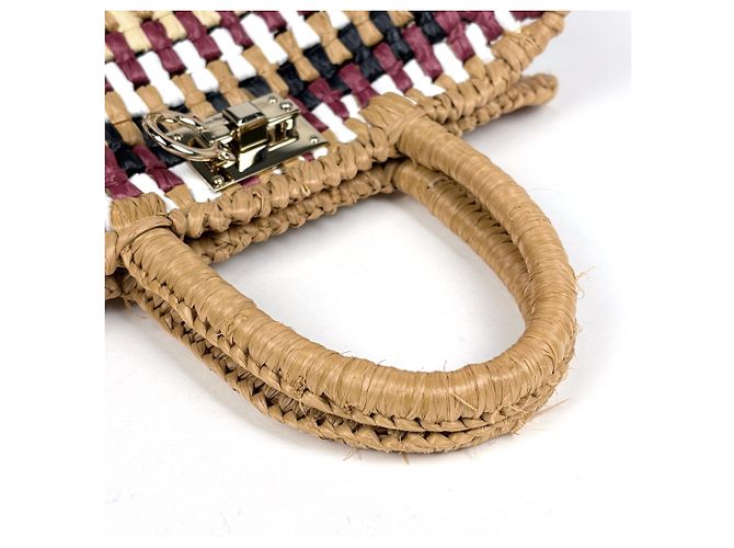 Borsa in rafia marrone Salvatore Ferragamo - vista 6