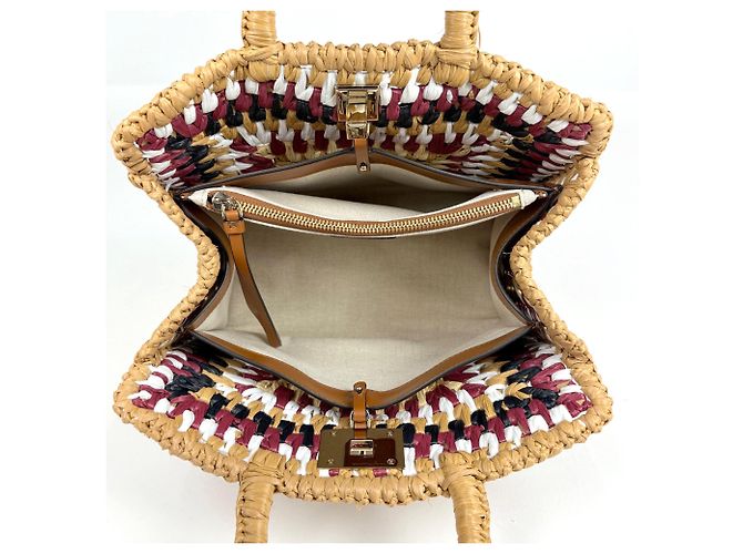 Borsa in rafia marrone Salvatore Ferragamo - vista 7