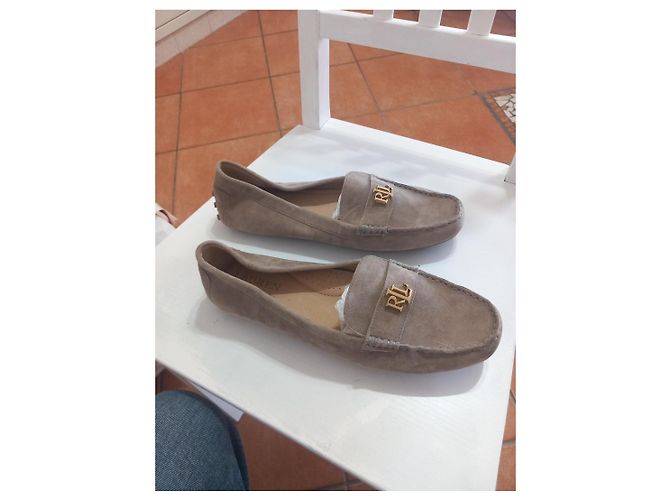Lauren Ralph Lauren beige Wildleder-Loafer - Ansicht 4