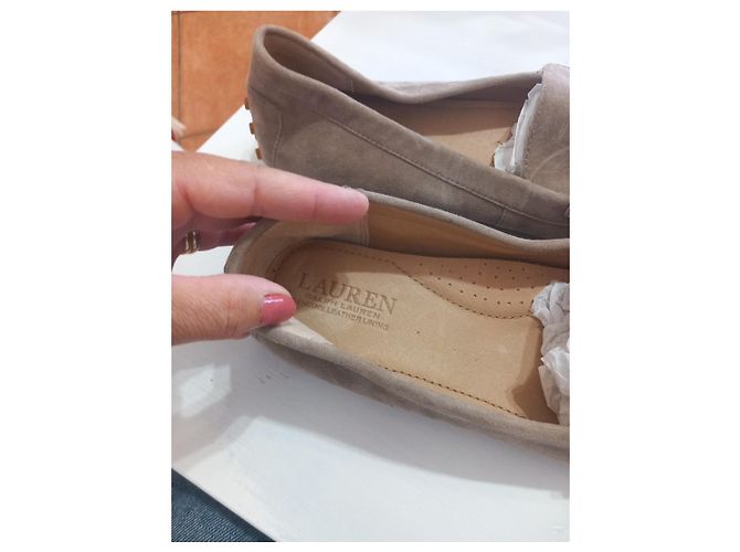Lauren Ralph Lauren beige Wildleder-Loafer - Ansicht 5
