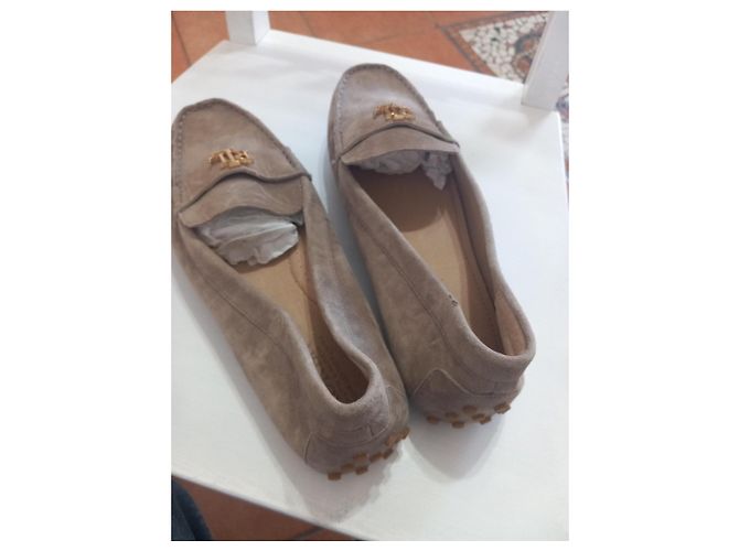 Lauren Ralph Lauren beige Wildleder-Loafer - Ansicht 8