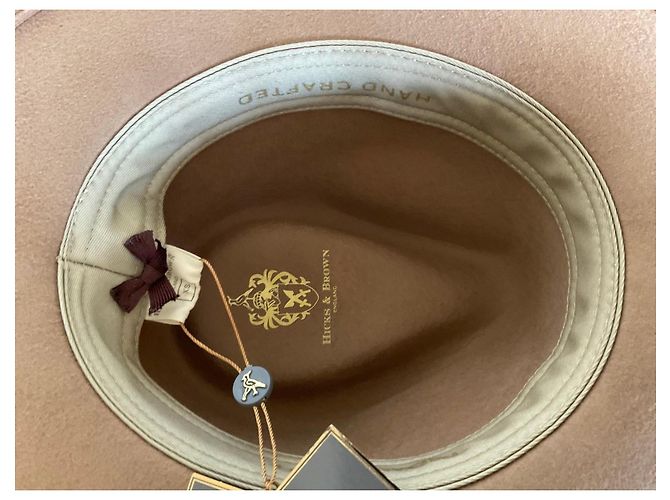 Autre Marque Hicks & Brown Cappello Fedora con decorazione in piume - vista 7
