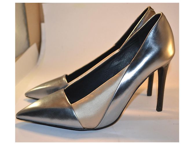 See By Chloé Décolleté in pelle argento - vista 2
