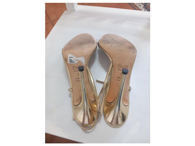 Dolce & Gabbana Sandali D&G Donna Oro - vista 4