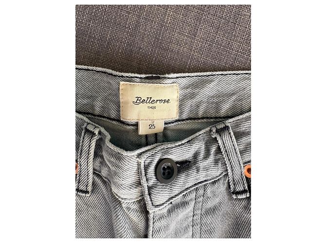 Bellerose Vaqueros Rectos Gris Claro - vista 4