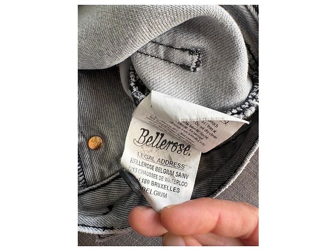 Bellerose Vaqueros Rectos Gris Claro - vista 6