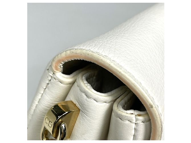 Borsa a tracolla Christian Dior in pelle bianca - vista 4