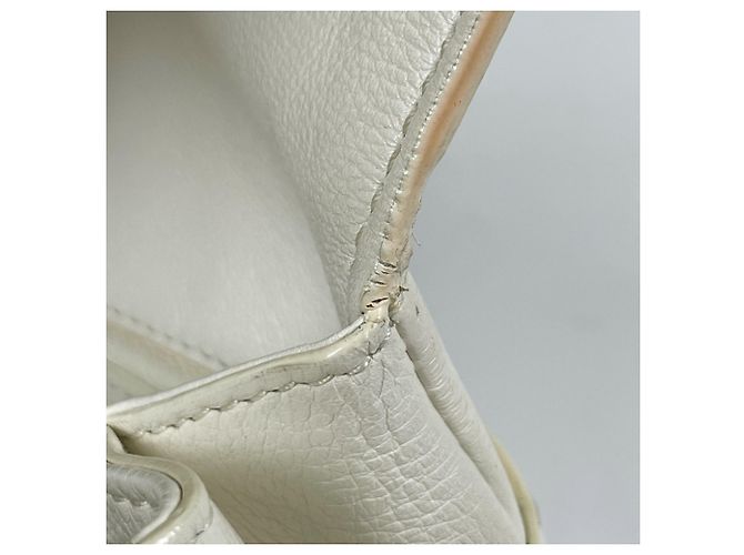 Borsa a tracolla Christian Dior in pelle bianca - vista 6