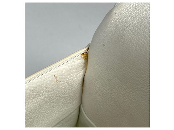 Borsa a tracolla Christian Dior in pelle bianca - vista 7