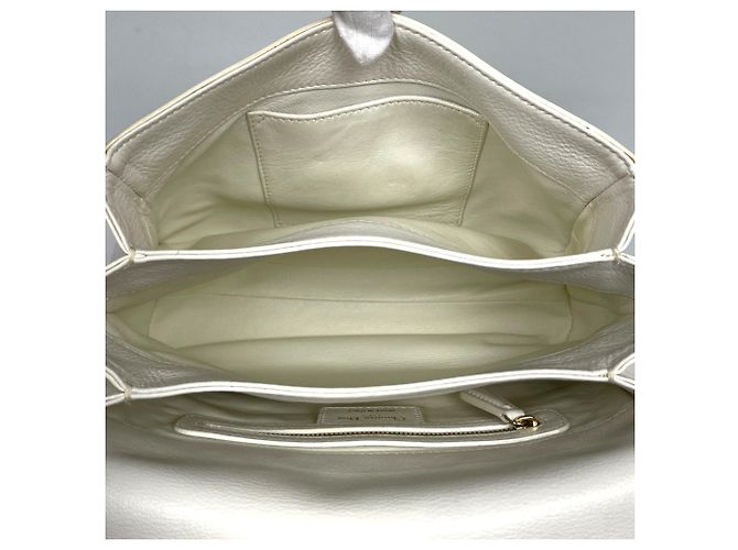 Borsa a tracolla Christian Dior in pelle bianca - vista 8