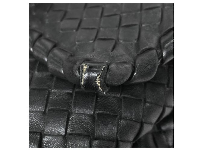 Borsa a tracolla Bottega Veneta in pelle nera - vista 4
