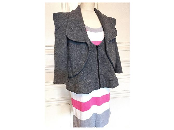 Alain Manoukian Manoukian Max Azria Structured Wool Jacket TM/L - view 11