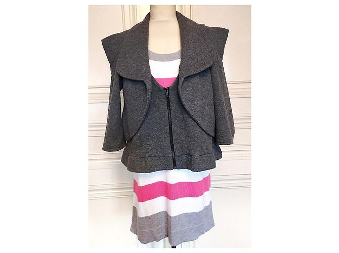 Alain Manoukian Manoukian Max Azria Structured Wool Jacket TM/L - view 9