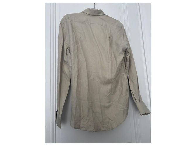 Camicia Ralph Lauren in lino e seta beige - vista 2