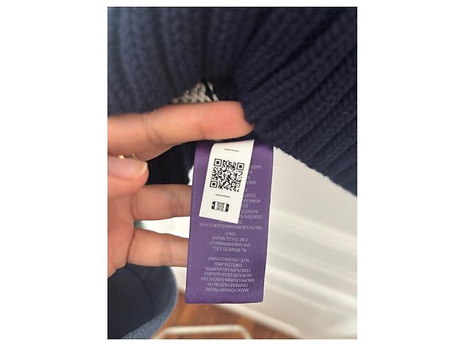 Ralph Lauren Gestreifter Pullover aus Baumwolle in Marineblau und Weiß - Ansicht 4