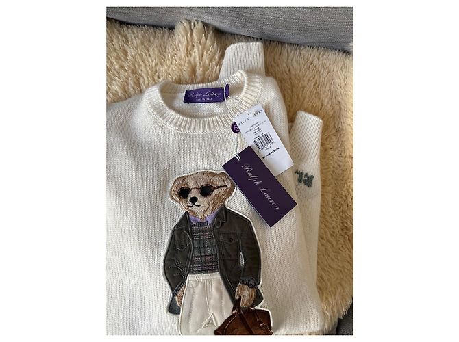 Ralph Lauren Polo Bear Kaschmirpullover creme - Ansicht 3