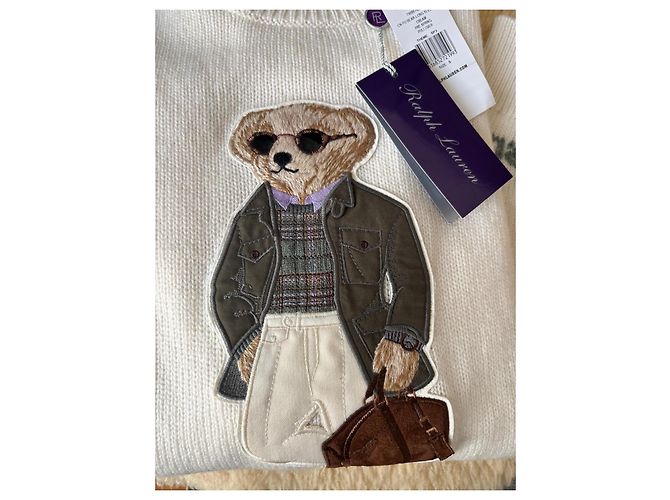 Ralph Lauren Polo Bear Kaschmirpullover creme - Ansicht 4