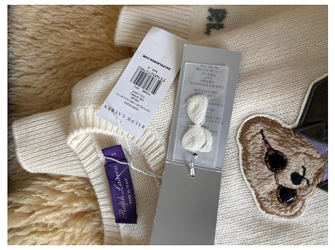 Ralph Lauren Polo Bear Kaschmirpullover creme - Ansicht 5